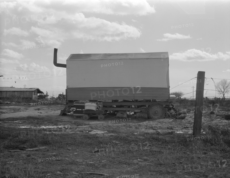 Dust bowl refugees living in camps in California, 1936. Creator: Dorothea Lange.