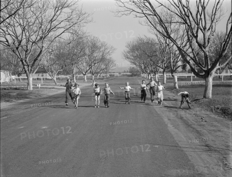 Children at the El Monte subsistence homesteads, California, 1936. Creator: Dorothea Lange.