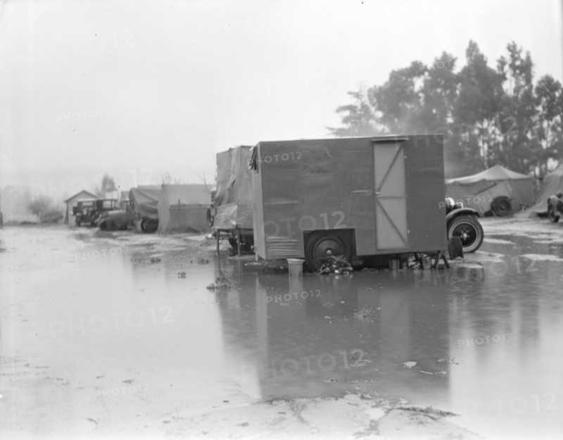 California migrant camp, 1936. Creator: Dorothea Lange.