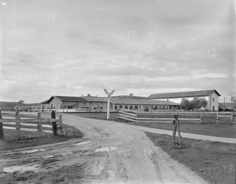 San Miguel Mission, erected 1797 by the Franciscan Fathers, California, 1936. Creator: Dorothea Lange.