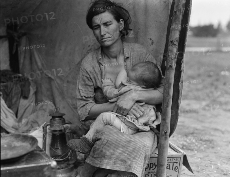 Migrant agricultural worker's family, Nipomo, California, 1936. Creator: Dorothea Lange.