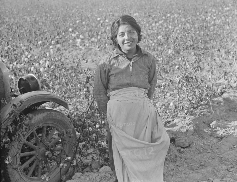 Cotton picker, Southern San Joaquin Valley, California, 1936. Creator: Dorothea Lange.