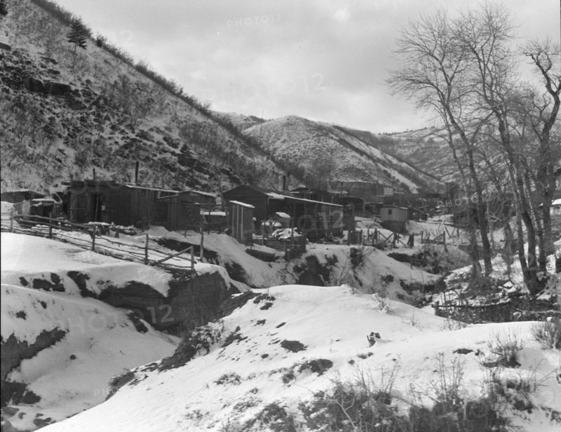 Utah coal mining town, Consumers, near Price, Utah, 1936. Creator: Dorothea Lange.