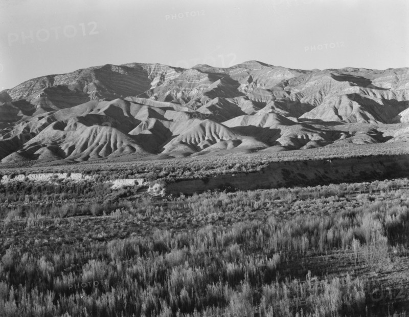 California desert mountains, San Luis Obispo County, 1937. Creator: Dorothea Lange.