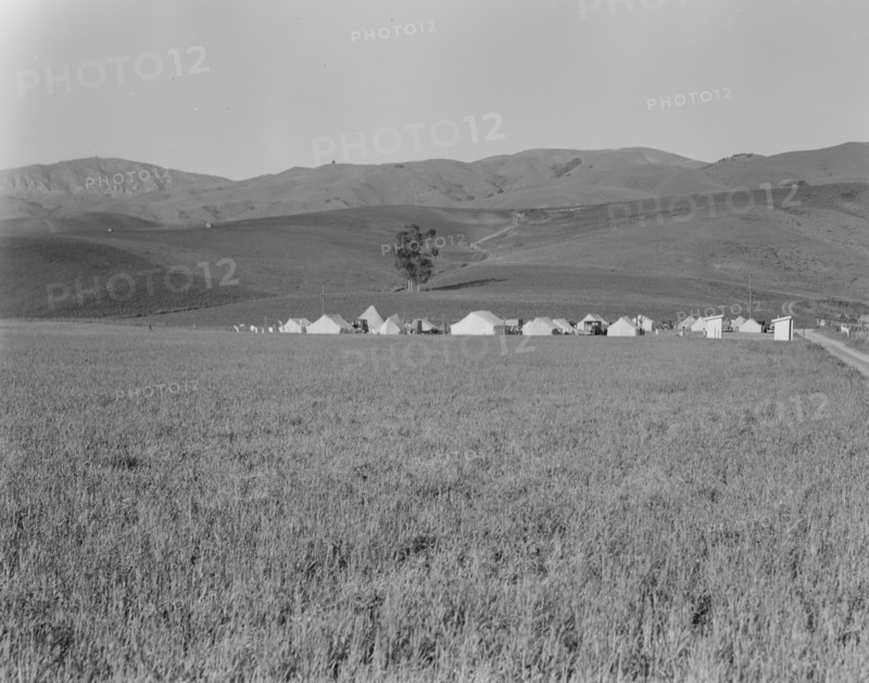 Migratory labor camp in the Santa Clara Valley, near San Jose, California, 1937. Creator: Dorothea Lange.