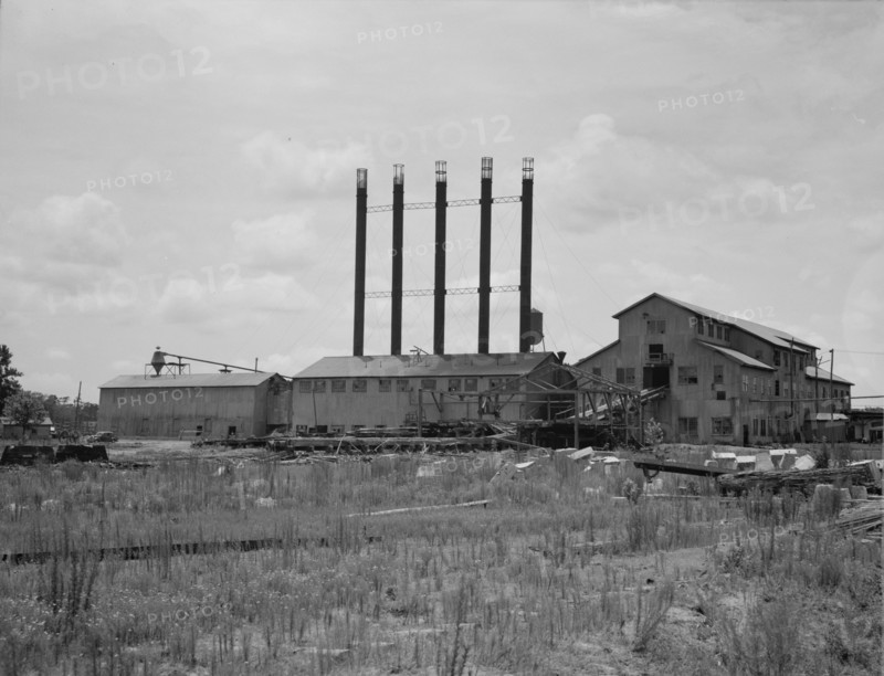 Lumber mill being dismantled, Careyville, Florida, 1937. Creator: Dorothea Lange.