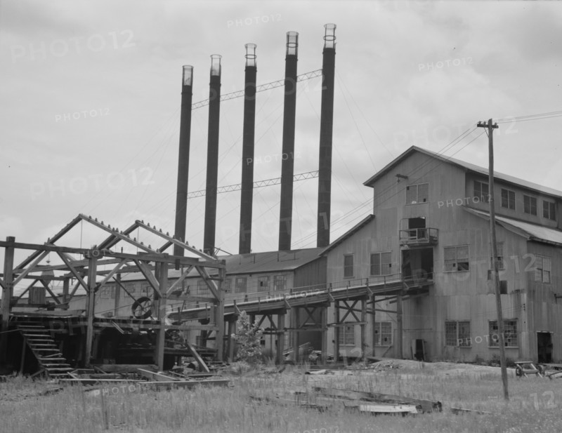 Lumber mill being dismantled at Careyville, Florida, 1937. Creator: Dorothea Lange.