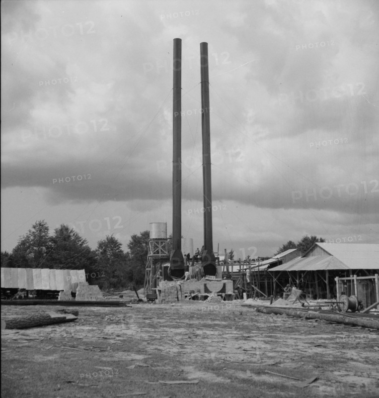 Turpentine plant near Marianna, Florida, 1937. Creator: Dorothea Lange.