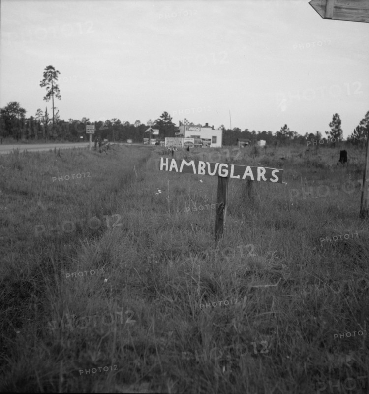Georgia road sign, 1937. Creator: Dorothea Lange.