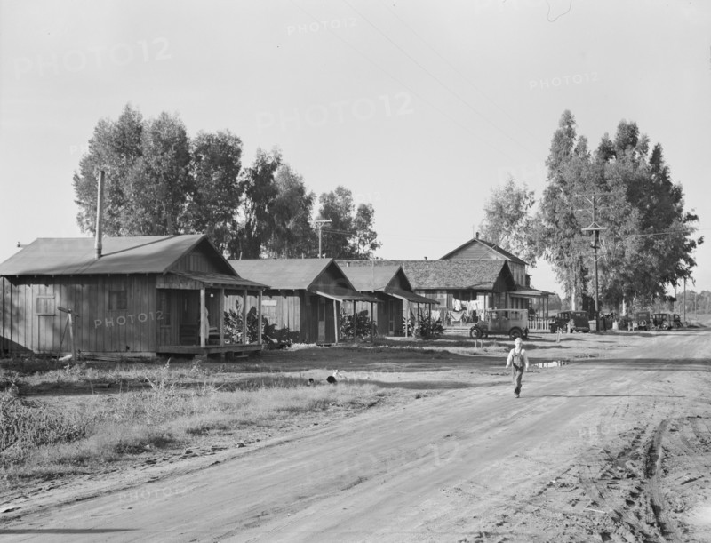 Early stage in the history of the farm experiment, Mineral King Ranch, Tulare County, CA, 1938. Creator: Dorothea Lange.