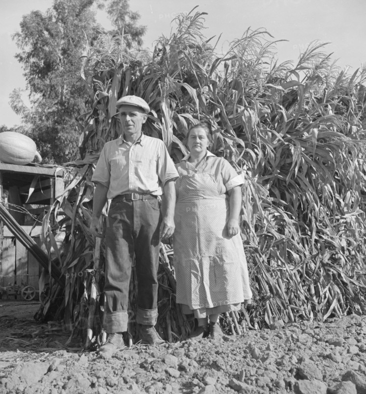 Rehabilitation family, near Visalia, California, 1938. Creator: Dorothea Lange.