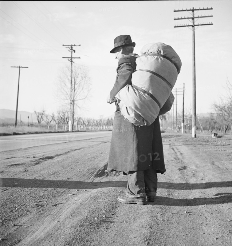 More than twenty-five years a bindle-stiff..., Napa Valley, California, 1938. Creator: Dorothea Lange.