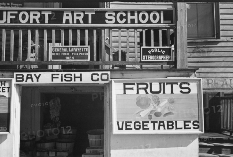 Fruit sign, Beaufort, South Carolina, 1936. Creator: Walker Evans.