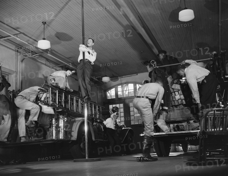 Firehouse station no. 4, Washington, D.C., 1943. Creator: Gordon Parks.