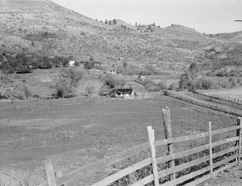 Carlock farmstead, Ola self-hHelp sawmill co-op, Gem County, Idaho, 1939. Creator: Dorothea Lange.