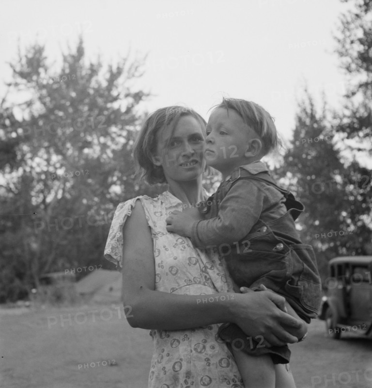 Champion hop picker in squatter camp before the season..., Washington, Yakima Valley, 1939 Creator: Dorothea Lange.