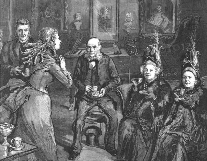 ''That Unfortunate Marriage, by Francis Eleanor Trollope, "I'm so sadly absent minded,"said Mrs Simp Creator: Sydney Prior Hall.