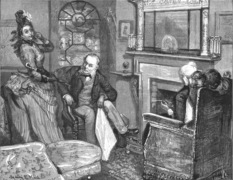 ''That Unfortunate Marriage, by Francis Eleanor Trollope,"I had totally forgotten again what I was g Creator: Sydney Prior Hall.