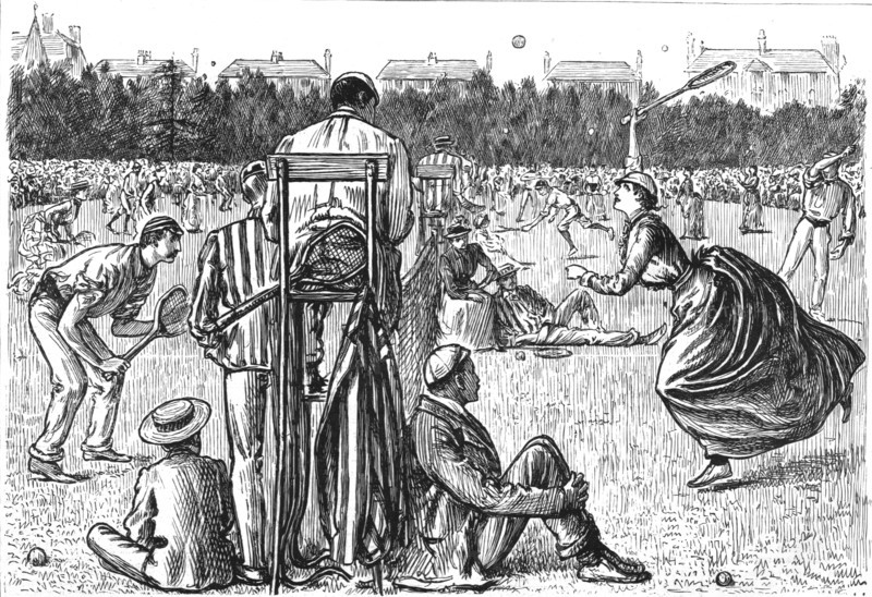 ''South of England Lawn Tennis Tournament at Devonshire Park, Eastbourne--Ladies and Gentlemans Doub Creator: Unknown.