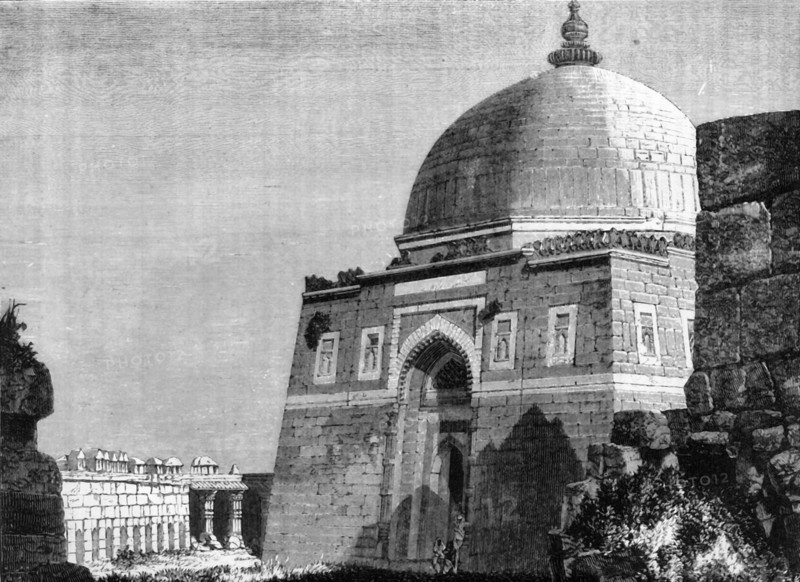 'View of the Mausoleum of the Emperor Togluck, at Togluckabad', c1891. Creator: James Grant.