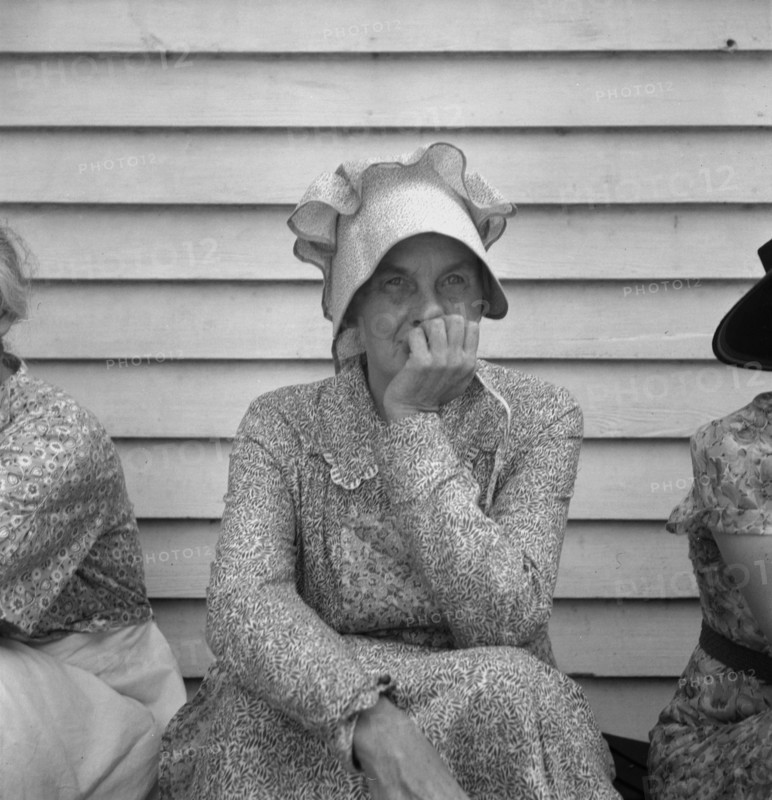 Member of the congregation of Wheeley's church..., near Gordonton, North Carolina, 1939. Creator: Dorothea Lange.