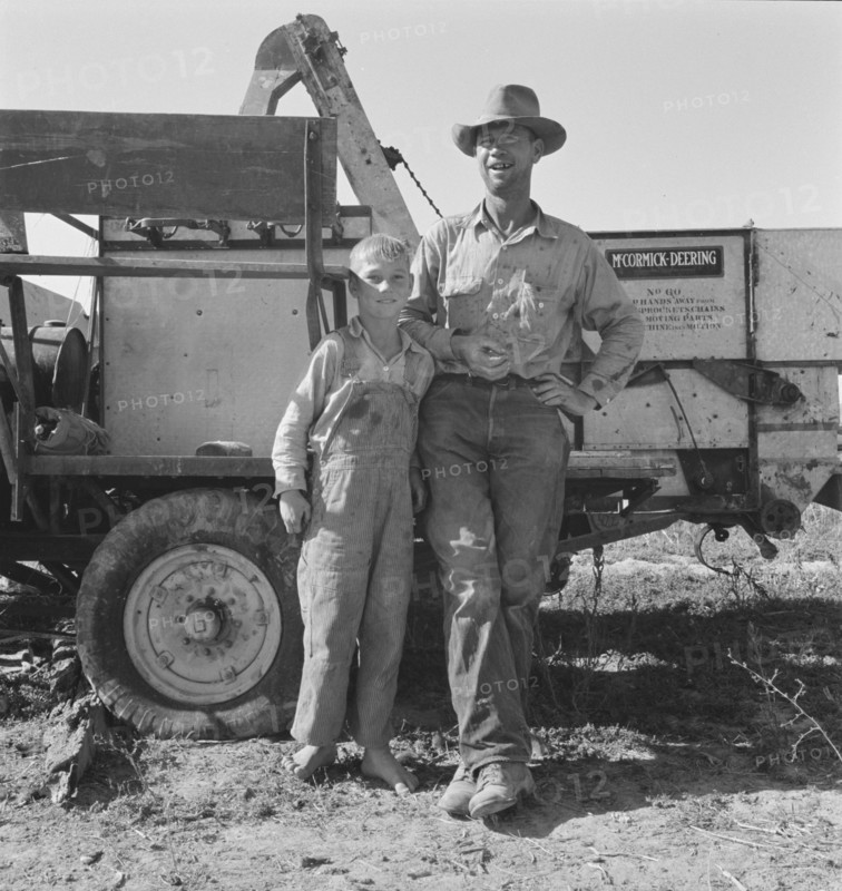 George Cleaver, new farmer, has five boys, Malheur County, Oregon, 1939. Creator: Dorothea Lange.