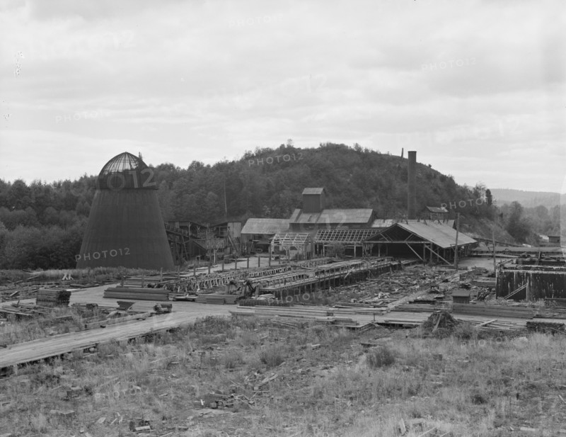 Possibly: Mumby Lumber Mill, closed in 1938..., Malone, Grays Harbor County, Washington, 1939. Creator: Dorothea Lange.