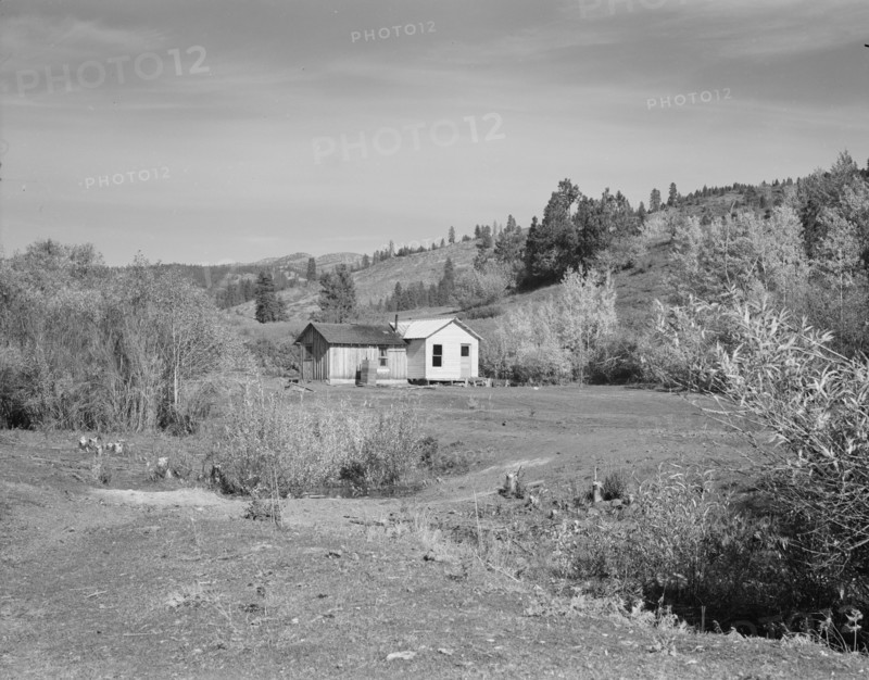 Home of Claude Kanady, president of the Ola self-help sawmill co-op, Gem County, Idaho, 1939. Creator: Dorothea Lange.