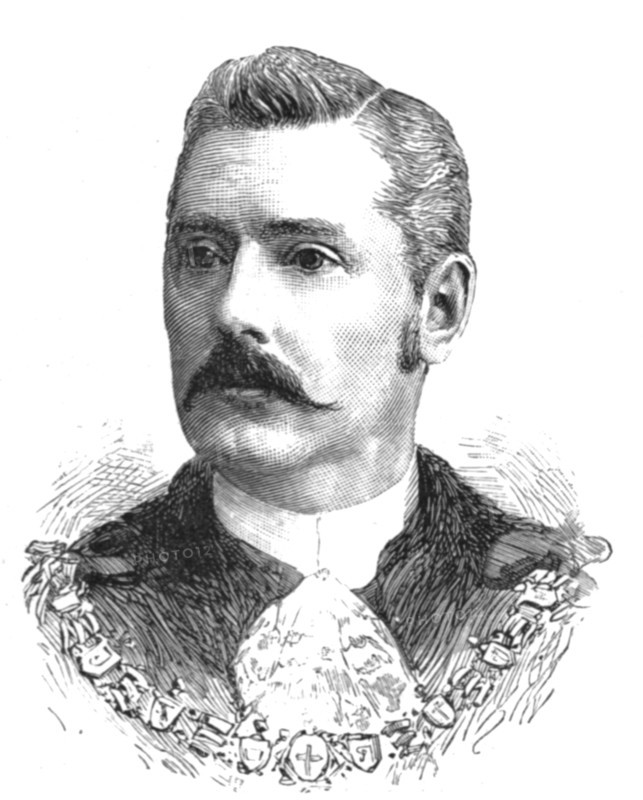 ''The new Lord Mayor and Sheriffs; Mr. A.J. Newton, Sheriff of London and Middlesex', 1888. Creator: Unknown.