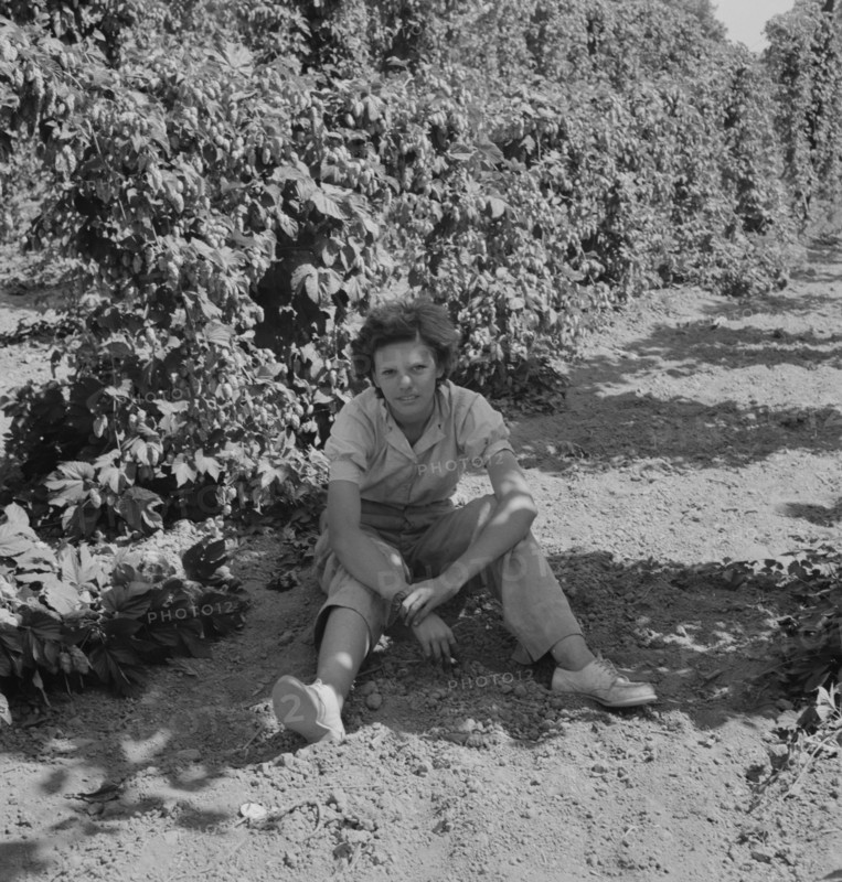 Possibly: Wife of an ex-logger, now a migrat..., Independence (vicinity), Polk County, Oregon, 1939. Creator: Dorothea Lange.