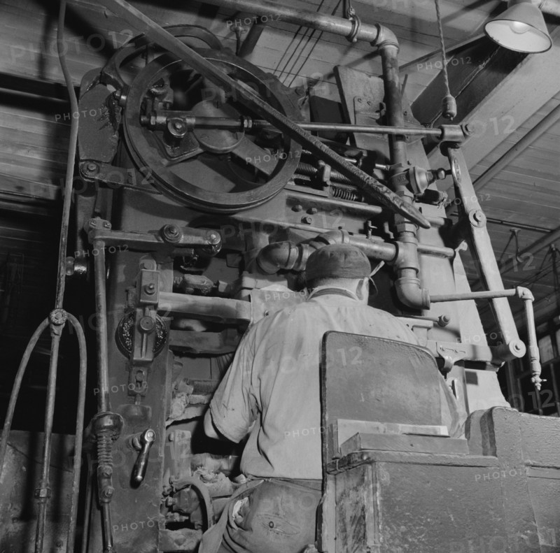 Possibly: A core blowing machine, New Britain, Connecticut, 1943. Creator: Gordon Parks.