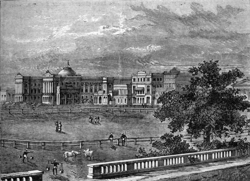 'View of Government House, Calcutta', c1891. Creator: James Grant.