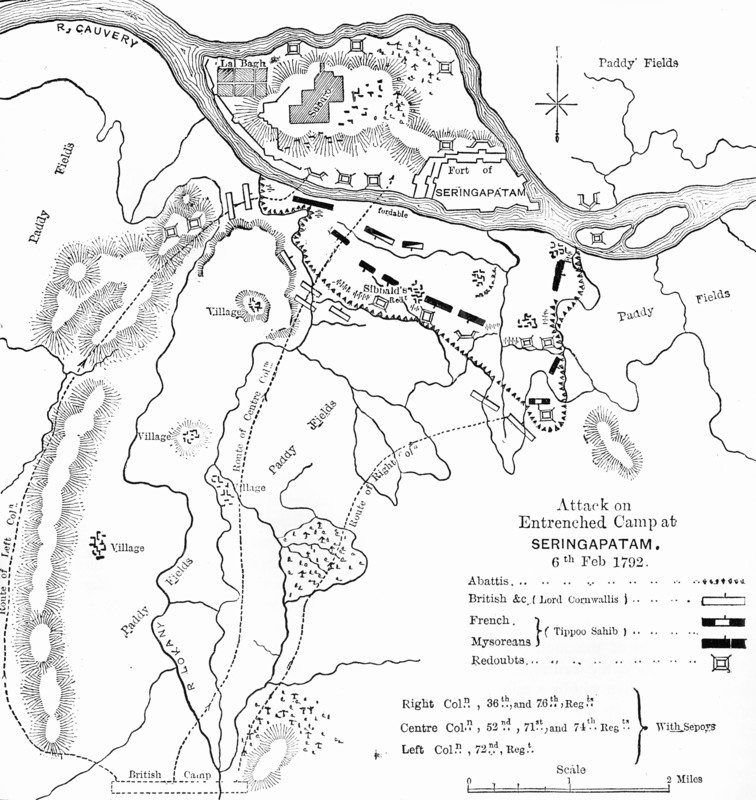 'Plan of the Attack on Seringapatam', c1891. Creator: James Grant.