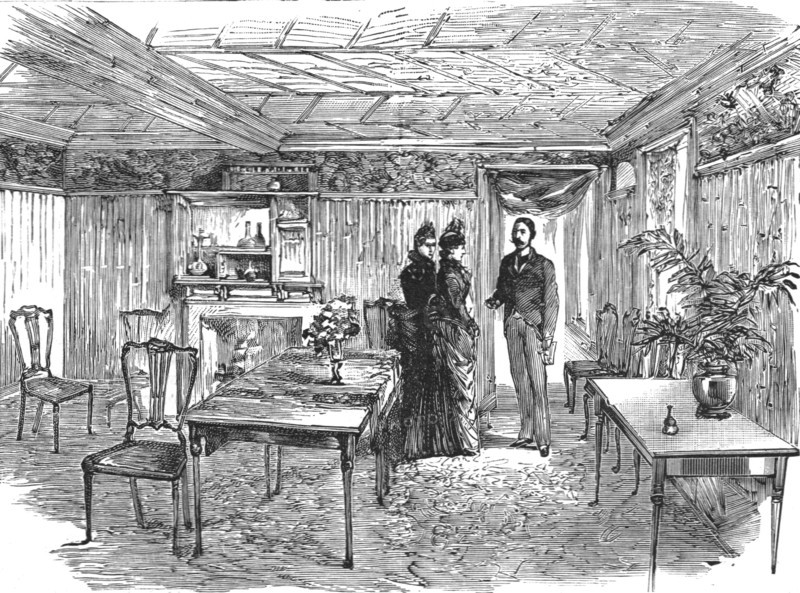 ''The new quarters of the Lyric Club, Coventry Street, W. The Bamboo Room', 1888. Creator: Unknown.