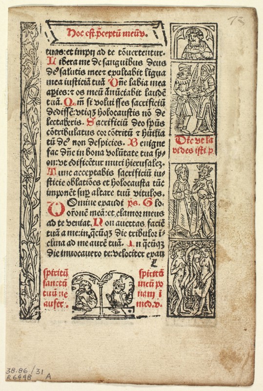 Leaf from Cursus Beate Marie Virginis (The Journey of the Blessed Virgin Mary)...1929. Creators: Unknown, Marcus Reinhard, Wilhelm Ludwig Schreiber.