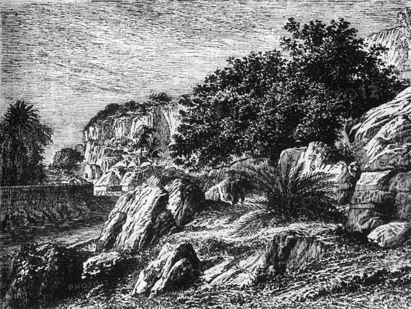 'View at Malabar Hill, near Bombay', c1891. Creator: James Grant.
