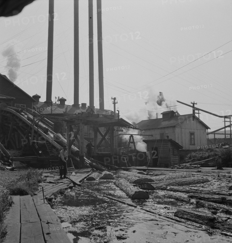 Possibly: At Pelican Bay Lumber Company mill, near Klamath Falls, Klamath County, Oregon, 1939. Creator: Dorothea Lange.