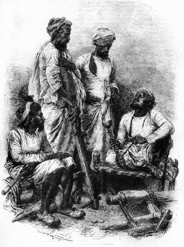 'Jaut Zemindars and Peasants', c1891. Creator: James Grant.