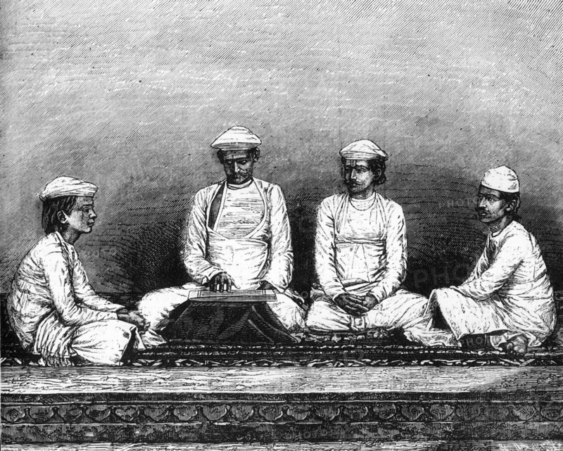 'Group of Brahmins', c1891. Creator: James Grant.