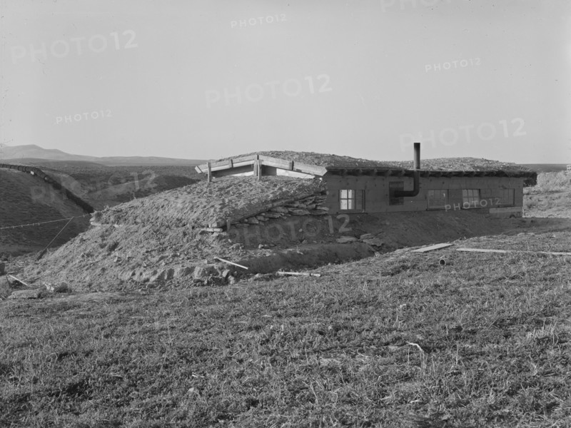 The Daugherty home, Warm Springs district, Malheur County, Oregon, 1939. Creator: Dorothea Lange.