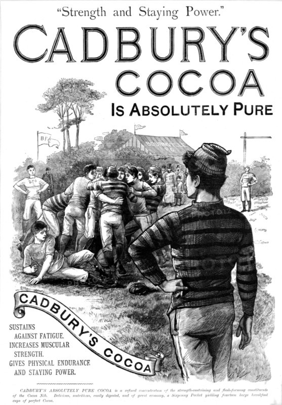 ''Cadbury's Cocoa, Strength and Staying Power', 1888. Creator: Unknown.