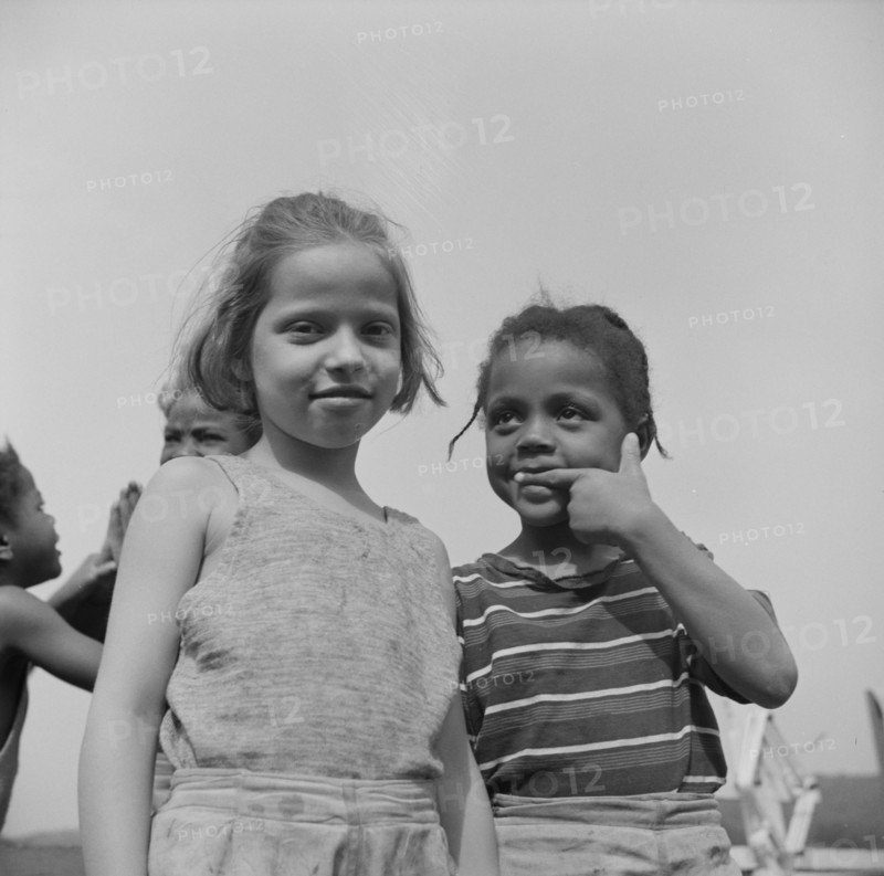 Camp buddies at Camp Christmas Seals, Haverstraw, New York, 1943. Creator: Gordon Parks.