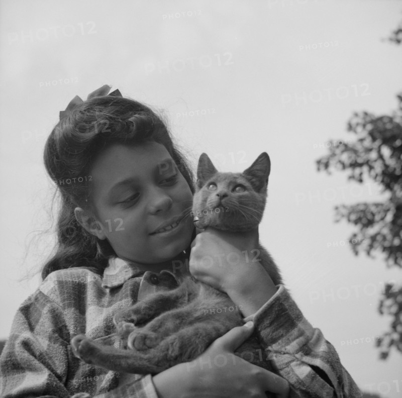 The camp mascot at Camp Gaylord White, Arden, New York, 1943. Creator: Gordon Parks.