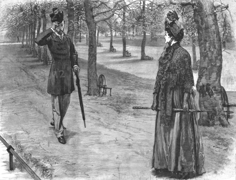 ''The New Prince Fortunatus, by William Black; She turned quickly, and, when she saw...', 1890. Creator: W Small.