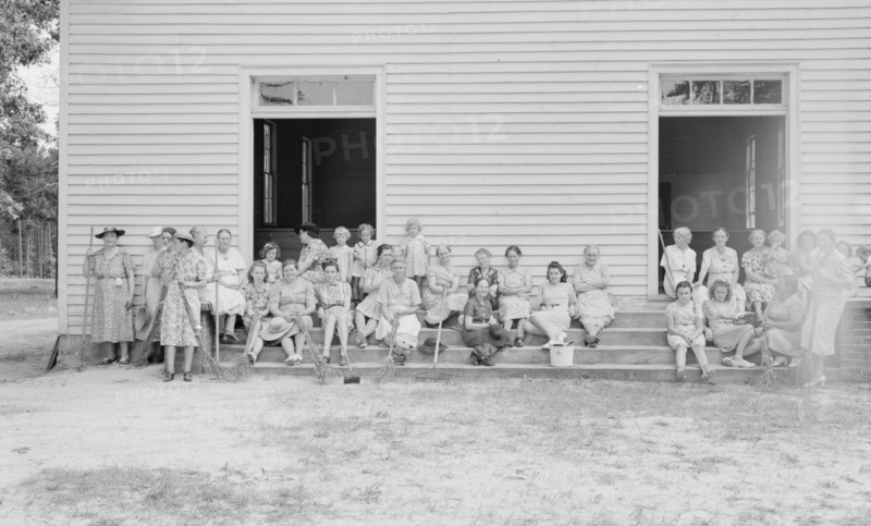 Women of the congregation of Wheeley's Church..., Gordonton, North Carolina, 1939. Creator: Dorothea Lange.