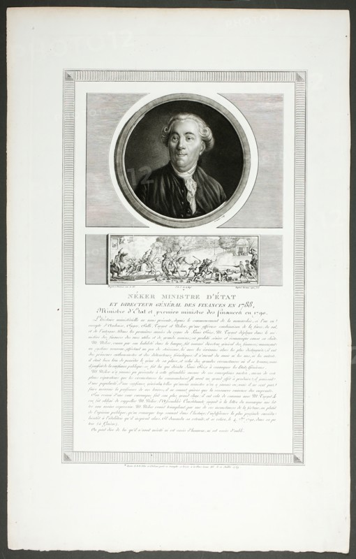 Néker, Minister of State and General Director of Finances, from Tableaux historiques ..., 1798–1804. Creator: Charles Francois Gabriel Levachez.