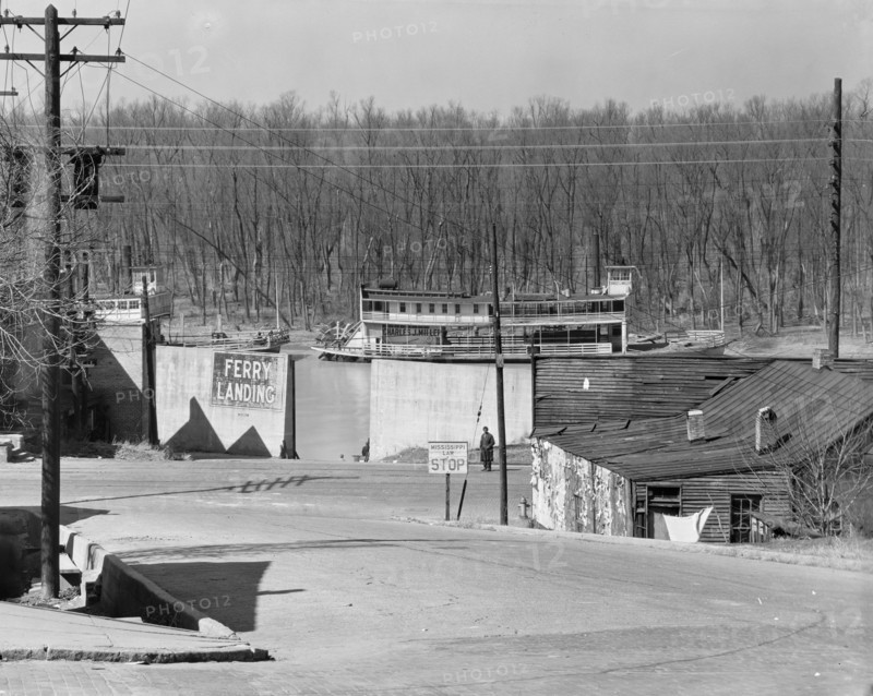 Ferry landing, Vicksburg, Mississippi, 1936. Creator: Walker Evans.