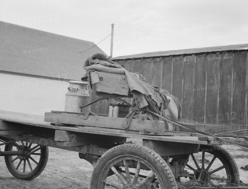 Stump farmer's wagon, Bonners Ferry, Idaho, 1939. Creator: Dorothea Lange.