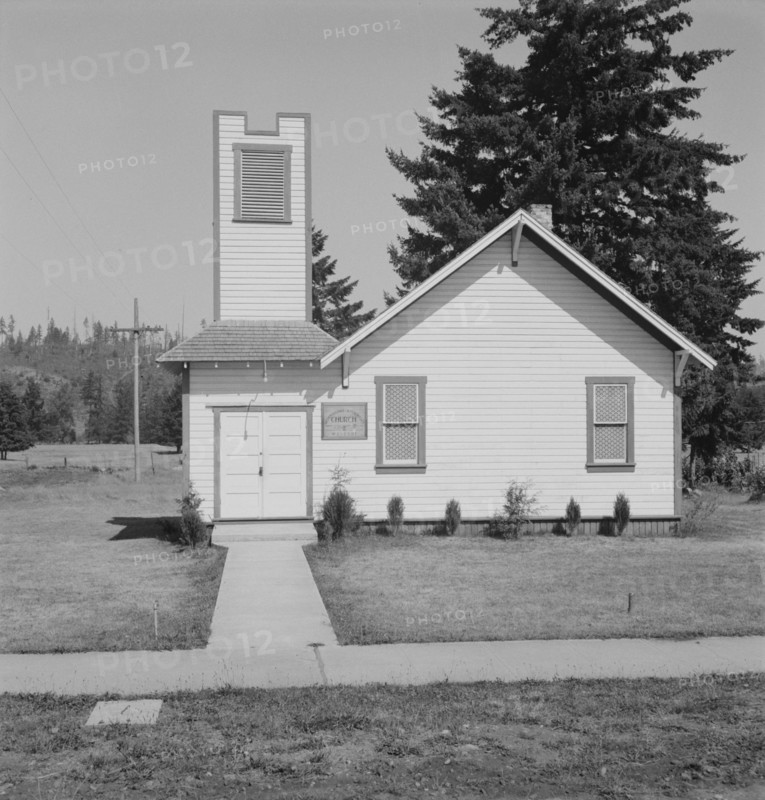 Seven Day Adventist Church, Tenino, Thurston County, Western Washington, 1939. Creator: Dorothea Lange.