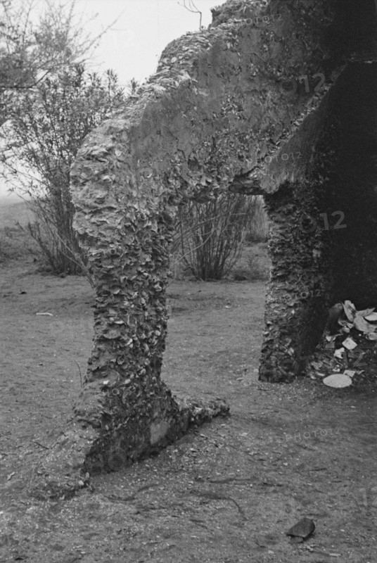 Possibly: Tabby construction, ruins of supposed Spanish mission, St. Marys, Georgia, 1936. Creator: Walker Evans.
